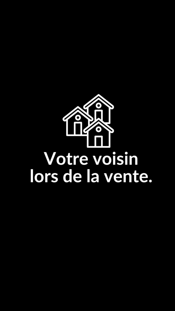 Photo d'illustration du conseil Votre voisin lors de la vente